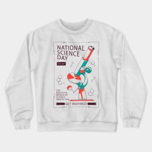 Science Day Microscope Crewneck Sweatshirt